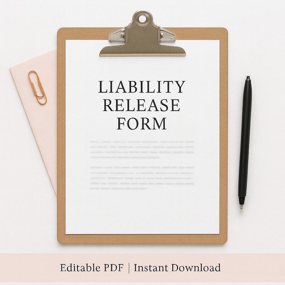 Labile Vector Lability Release Form Template - Etsy