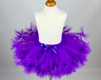 Lila genähtes Petti-Tutu, Geburtstags-Partygeschenk, Osterrock, Kleinkind-Festzugs-Tutu, Tutu für Mädchen, Halloween-Kostüm, flauschiger Tüllrock