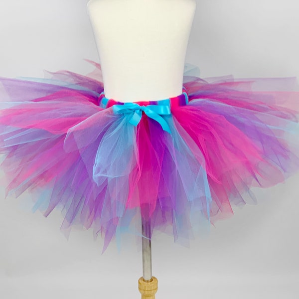 Birthday Tutu Purple Turquoise Fuchsia sewn tutu baby tutu toddler tutu adult tutu cake smash tutu photo prop daughters gift little girl