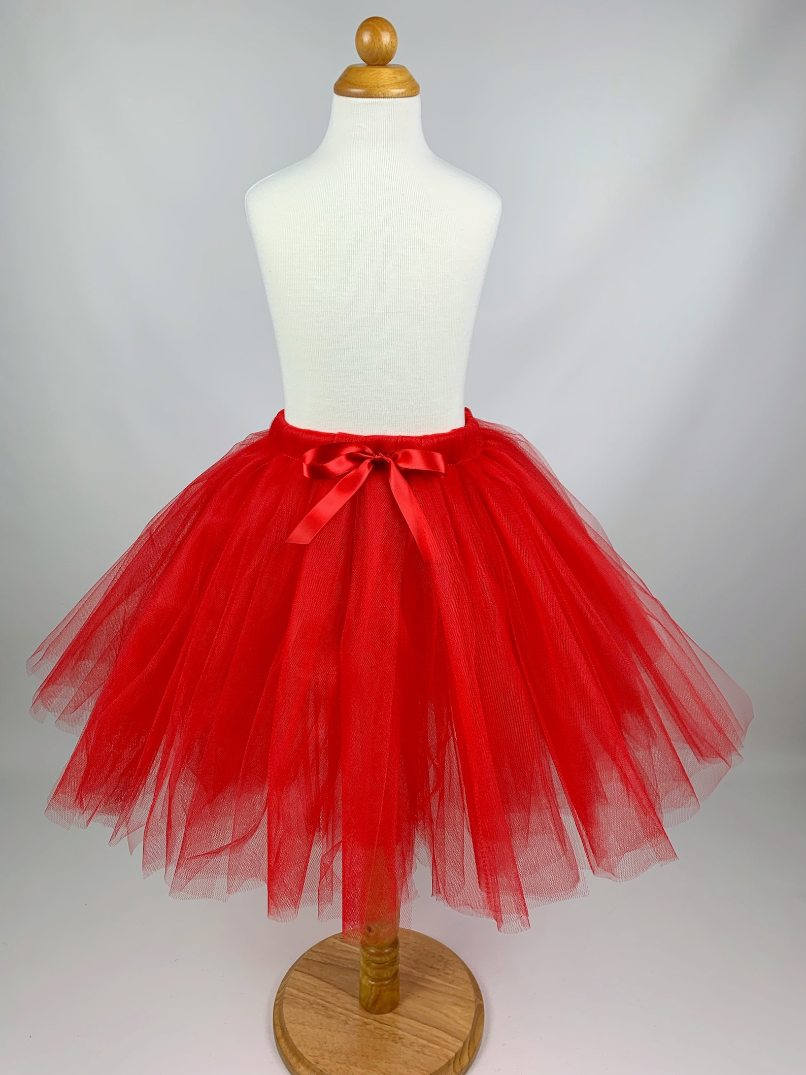 Red Tutu Flower Girl Skirt Sewn Tutu Girl Clothing Etsy