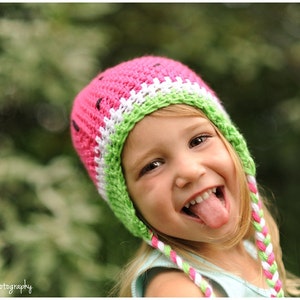 Sombrero de sandía, sombrero de prematuro a mujer, sombrero de primavera, accesorio de fotografía, gorro, sombrero de ganchillo, sombrero de niño, sombrero de niña, sombrero hecho a mano, fiesta