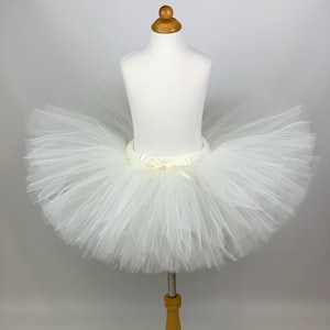 Elfenbein genähte Tutu Mädchen Tüllrock Baby Erwachsene Babyparty Neugeborenen Kuchen zerschlagen Tutu Fotorequisite Mutterschafts-Tutu Hochzeitsrock Junggesellinnenabschiede Tutu