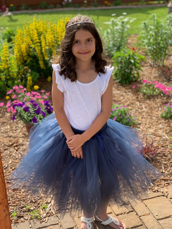 Jupe de demoiselle d honneur bleu marine tutu cousu v tements
