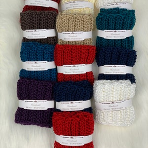 Womens Custom Boot Cuffs, Leg Warmers, Crochet boot cuffs, Gifts under 10, Boot cuffs, Photo Prop, Custom colors, Stocking stuffers, fall