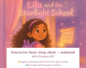 Read-Along Audiobook Flipbook: First Day of School Story (PDF Included