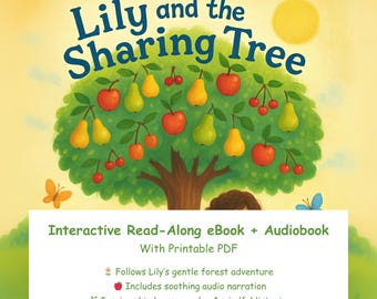 Kids' Interactive Storybook: Lily and the Sharing Tree (Read-Along Audiobook & PDF