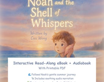 Interactief e-boek voor kinderen: Noah and the Shell of Whispers (meeleesboek en pdf)