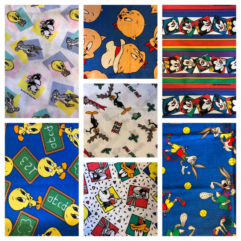 ABC BABY BUGS TWEETY /& SYLVESTER COTTON FABRIC BY THE YARD