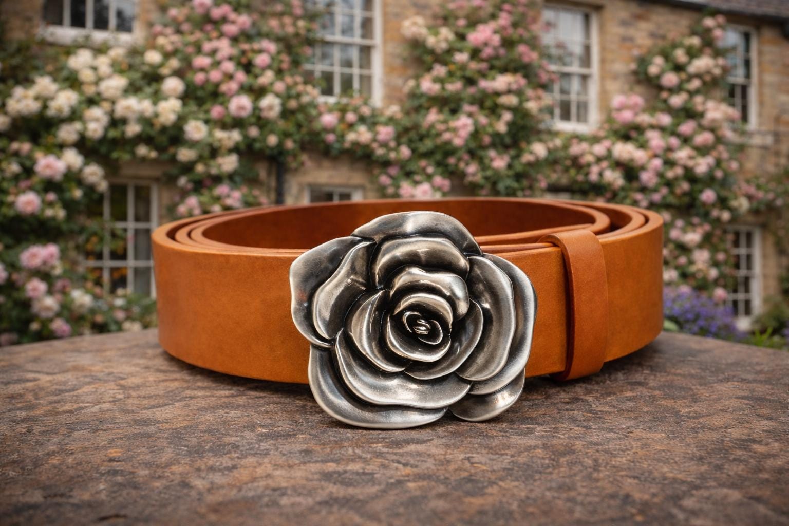 Silver Flower Belt - Etsy