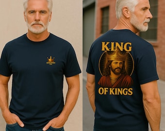 King of Kings Christian T-Shirt, Revelation 19:16, Streetwear Tee