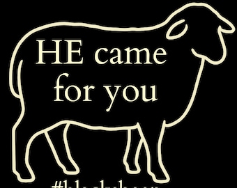 Black Sheep Christian T-Shirt, Minimalist Scripture Tee