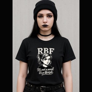 Emo Graphic Tee, Alternative Fashion Shirt, RBF Aesthetic Apparel, Resting B-Face Tee, Vintage Emo Queen Top, Unisex Heavy Cotton Tee