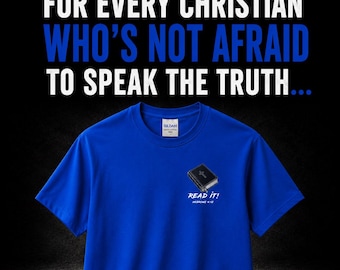 Christian T-Shirt: Read The Bible Scare The Hell Out Of You Tee | Scripture Faith Gift | Unique Evangelism Streetwear Apparel Men's Women's