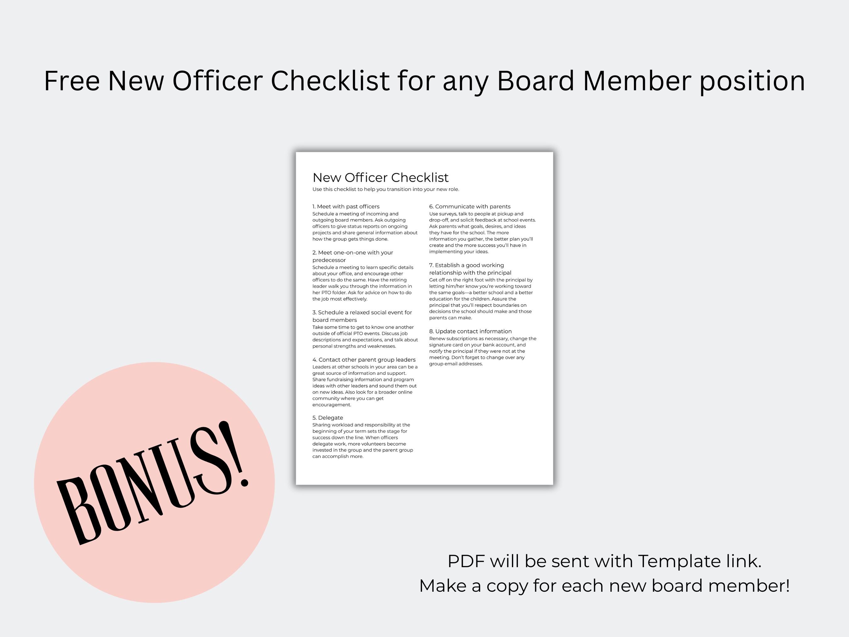 PTO/PTA Secretary Planner Canva Template - Etsy