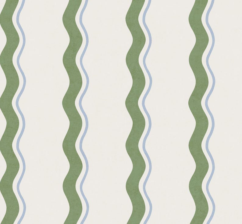 Personalisiertes Hintergrundbild für Zara | Nachricht an mich, um Ihre eigenen zu erstellen! (Grün-Blauer Wellenstreifen) Bild 2