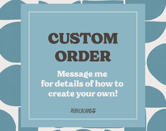 Custom Wallpaper for Katie | Message me to create your own! (Handdrawn Bauhaus Stonewashed Blue)