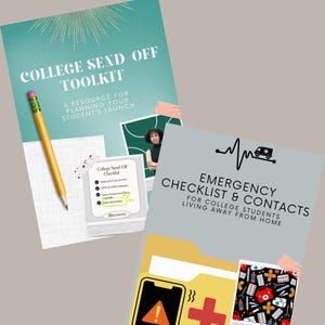 College Planning Essentials Bundle | Send-Off Toolkit + Emergency Checklist + Conversation Starters | Digital Download for Parents & Student