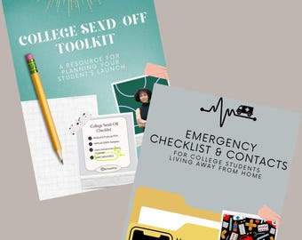 College Planning Essentials Bundle | Send-Off Toolkit + Emergency Checklist + Conversation Starters | Digital Download for Parents & Student