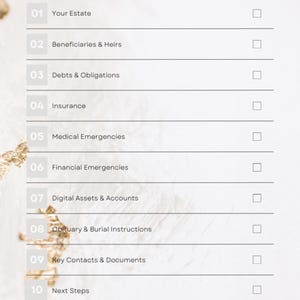Topics covered in workbook