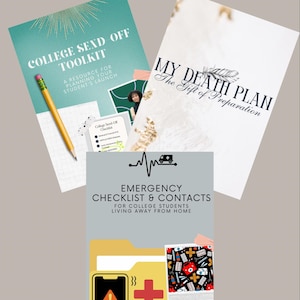 Family Planning Essentials Bundle | My Death Plan | College Send-Off Toolkit + Emergency Checklist | Digital Download | Parents & Students