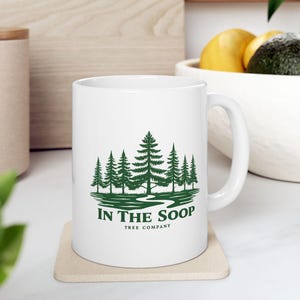 BTS In the Soop Mug, Forest Inspired Coffee Cup, Double Sided Travel Show Design, ARMY Gift, Kpop Merch, BTS Fan Mug, Ceramic Coffee Cup