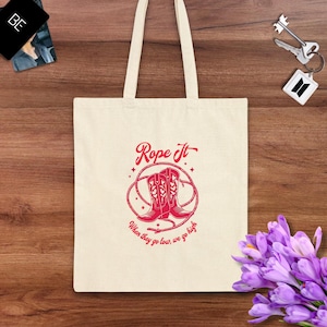 BTS Jin Inspired Tote Bag Rope It Design | Kpop Canvas Bag, OT7 Loyalty, BTS Gift, Bangtan Merch, Jin Echo Solo, Subtle BTS Fashion