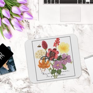 BTS Mouse Pad | Her Inspired Rapline Quote, Vibrant Kpop Desk Mat, Bangtan Gift, Soft Gaming & Office Accessory, Subtle BTS Merch