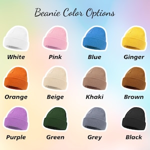 Custom Embroidered Baby Beanie: Personalized Kids Winter Hat image 6