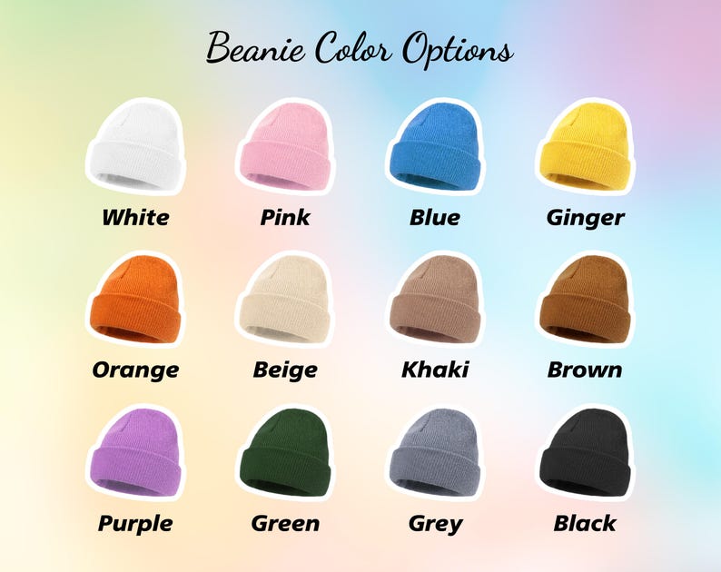 Custom Embroidered Baby Beanie: Personalized Kids Winter Hat image 6