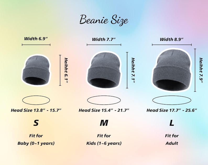 Custom Embroidered Baby Beanie: Personalized Kids Winter Hat image 5