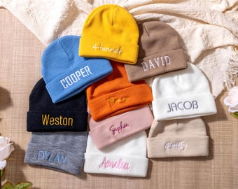 Personalized Embroidered Name Beanie: Custom Baby/Toddler Winter Hat