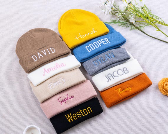 Custom Embroidered Baby Beanie: Personalized Kids Winter Hat