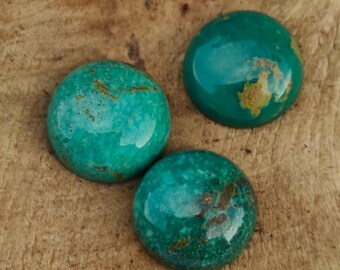 Arizona Turquoise Cabochon Lot – Round Gemstone Set for Jewelry Making