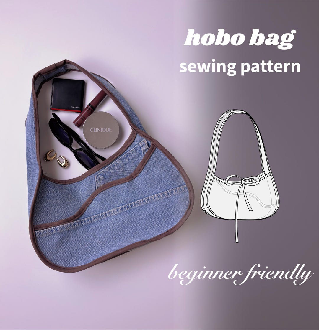 Hobo Bag Sewing Pattern | Video Tutorial | Beginner Friendly - Etsy
