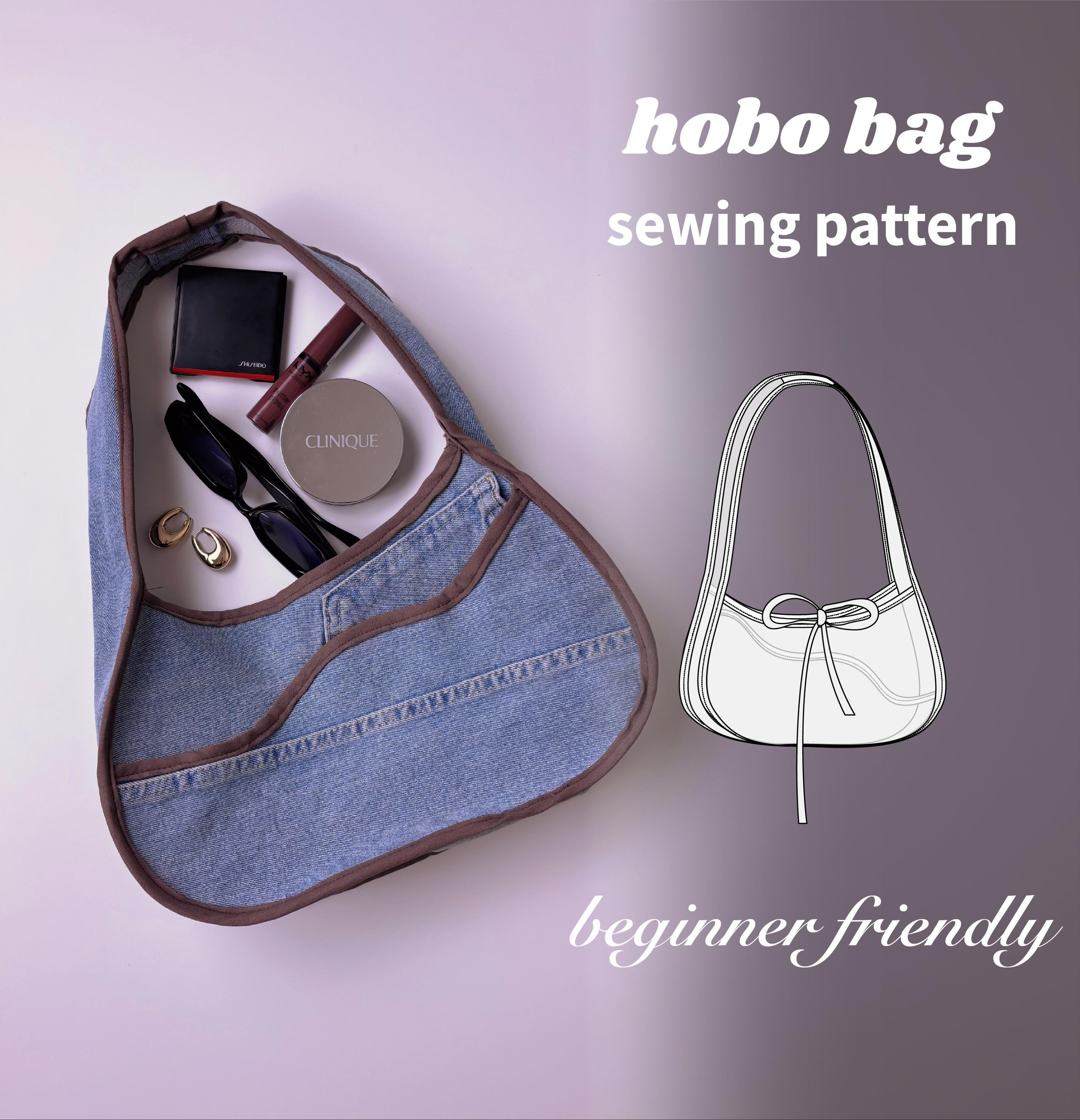 Hobo Bag Sewing Pattern | Video Tutorial | Beginner Friendly - Etsy