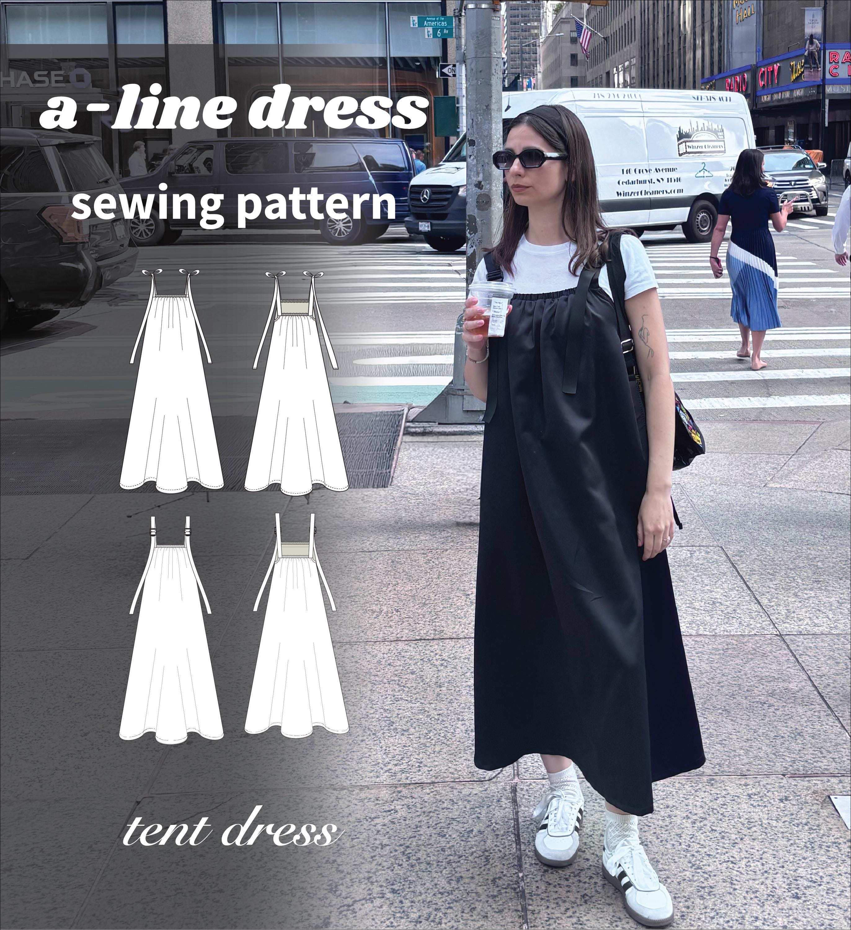 A-line Dress Sewing Pattern | Sizes: XS-3XL | Youtube Tutorial | Beginner  Friendly - Etsy UK