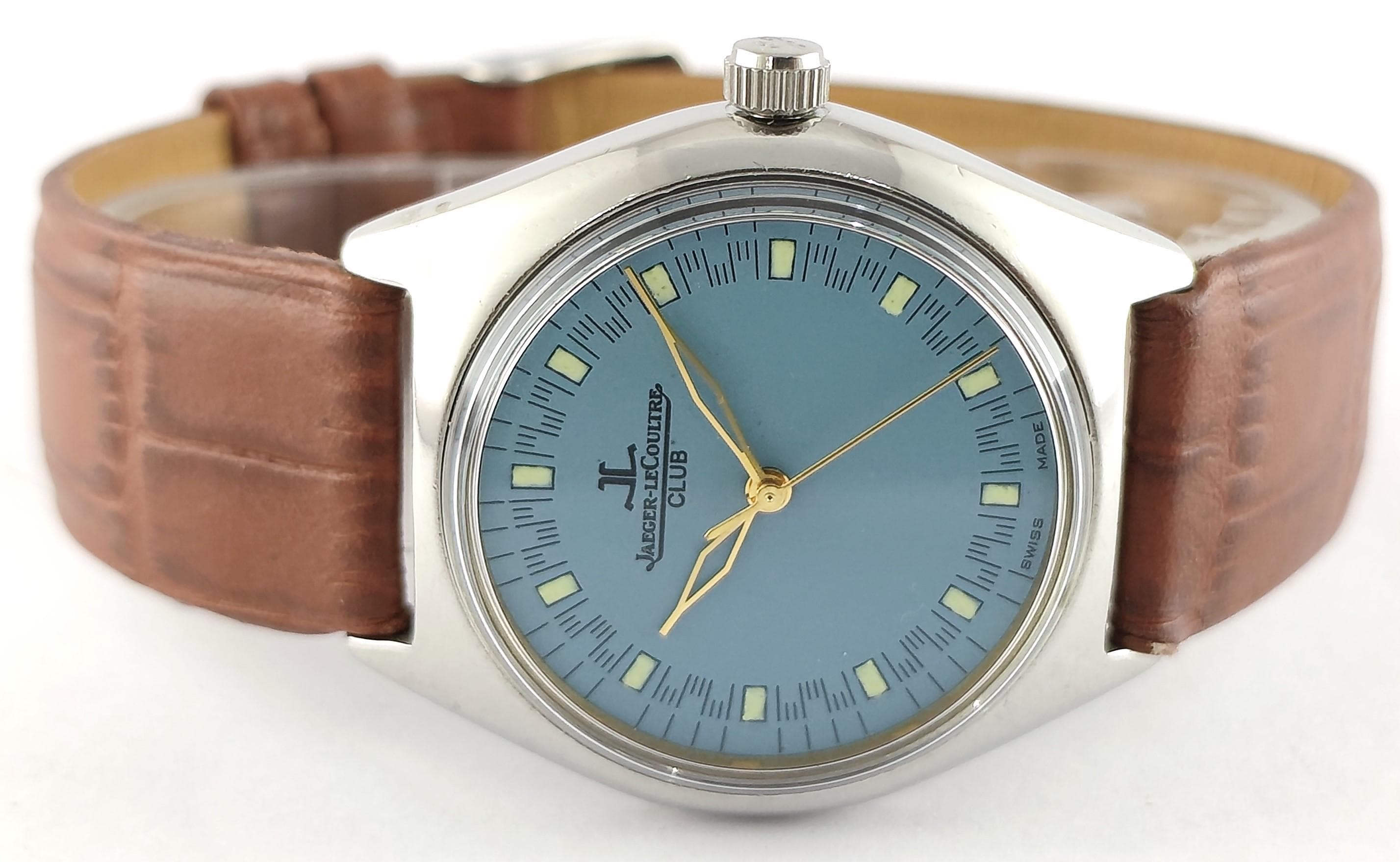 Vintage Refurbished Jaeger Le-Coultre Swiss Hand Winding Men's Wrist Watch 1980's Free Shipping