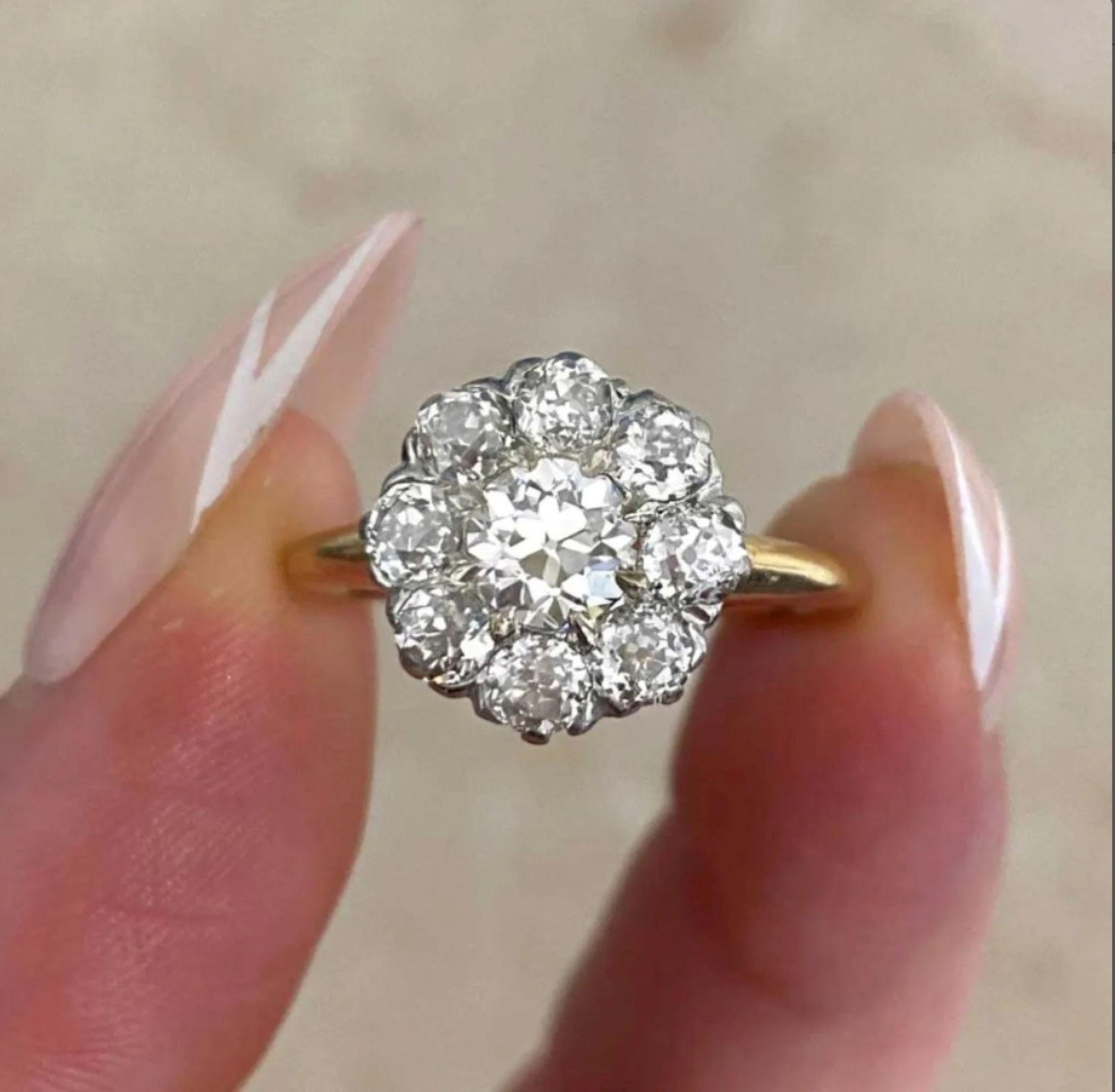 ゴージャス フラワーリング 人工ダイヤモンド Flower diamond ring - Etsy 日本