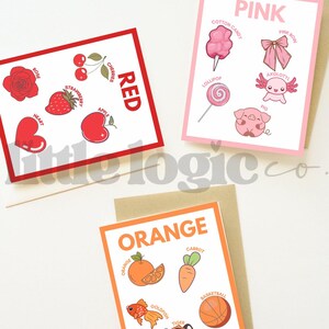 Digital Color Flashcards for Toddlers – Printable ABC Cards, Early Learning, Preschool, Kindergarten, Homeschool Educational Resources