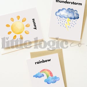 Cartes météo pour les tout-petits – Cartes ABC imprimables, Ressources éducatives pour l'apprentissage préscolaire, la maternelle, la maternelle et l'école à la maison