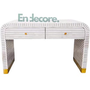 Handmade Bone Inlay Console Table: Indian Accent Furniture