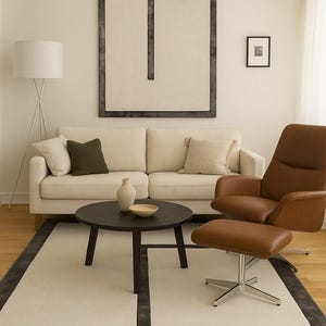 Ivory charcoal irregular shape Modern Abstract woolen Designer Handmade Tufted Area Rug for Living Room Bedroom 6x9 8x10 9x12 10x14