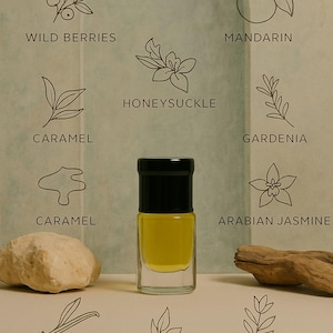 Lune de Miel - Honeysuckle Caramel Perfume | Natural Alcohol-Free Attar | Unisex Floral Sweet Scent |Natural Musk Attar | Romantic Fragrance