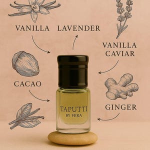 Vanorre - Soft Gourmand Attar | Natural Alcohol-Free Perfume Oil | Feminine Vanilla-Cacao - Musk | Taputti by Fera