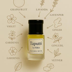 Virelle  - Natural Musk Oil | Alcohol-Free Attar | Natural Musk | Unisex Gardenia Lavender Scent | Unisex Attar | | Floral Citrus Natural