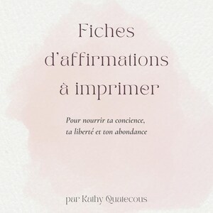 Folhas de Afirmações Positivas para Imprimir - Desenvolvimento Pessoal, Confiança, Liberdade, Abundância - PDF tamanho carta dos EUA para cortar