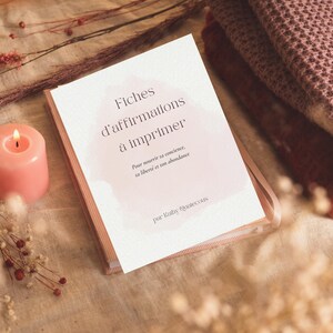 Fiches d’affirmations positives à imprimer – 31 cartes pour confiance, abondance et bien-être | PDF US Letter développement personnel