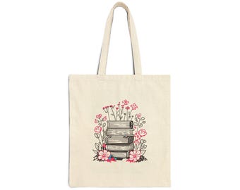 Bolsa de lona de algodón para amantes de los libros, bolsa ecológica, artículos esenciales para la compra, regalo para amantes de los libros, bolsa de biblioteca