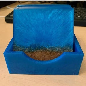 Ocean Resin and Sand Coasters  Beach Themed Drink Coasters