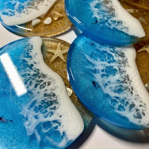 Seashell Resin Coasters: Beach-Inspired Coastal Home Decor